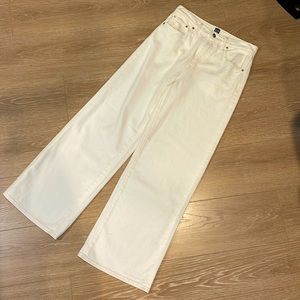 Gap Wide Leg White Denim